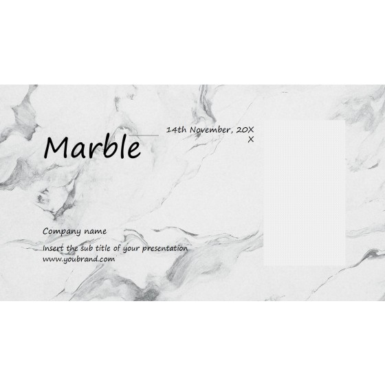 Minimalist Luxury Marble‑Texture Corporate Brand Introduction PPT Template